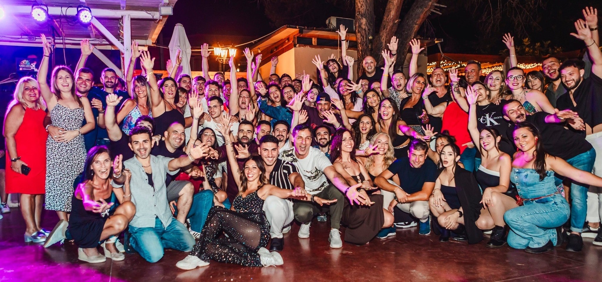 La community di Emozione Danza a una serata social